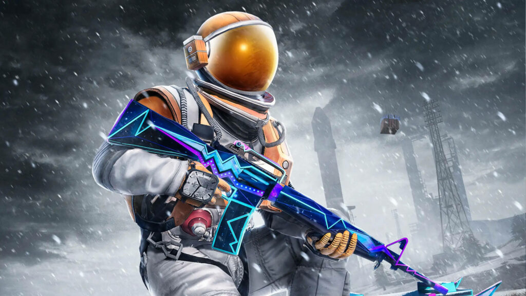 Space Battle Royale: Armored Astronaut dominates in 2560x1440 PUBG Wallpaper