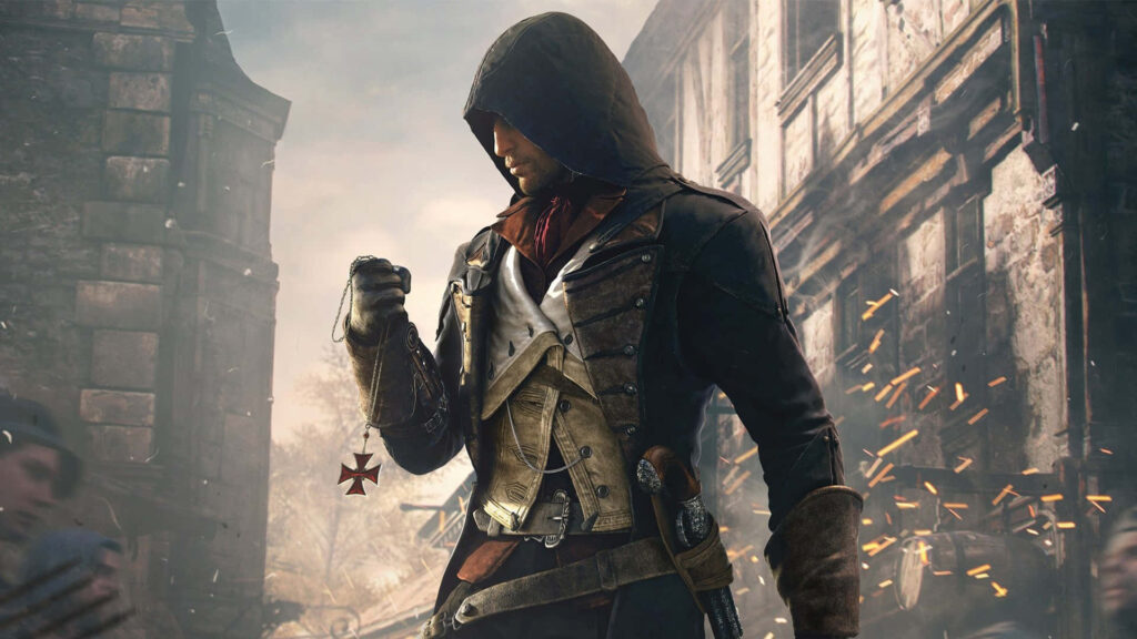 Arno Dorian Assassin's Creed Unity protagonist in detailed high resolution historical wallpaper