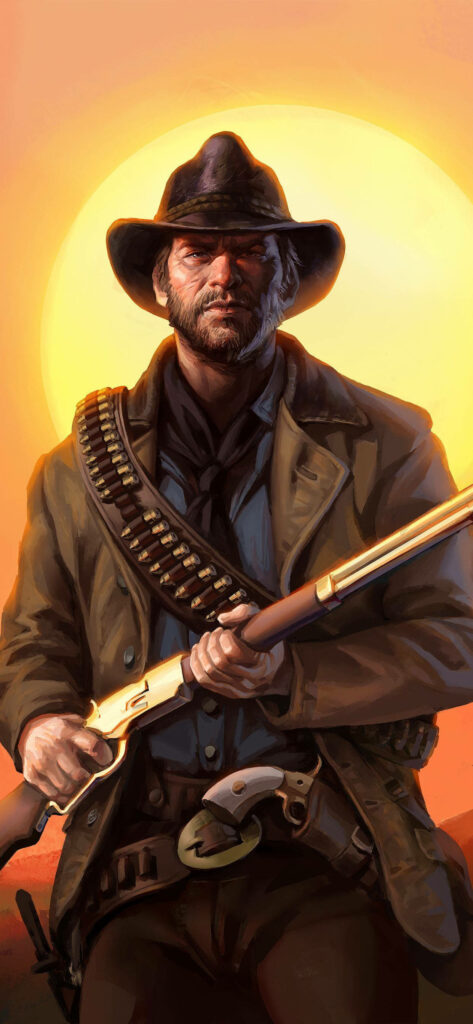 Arthur Morgan Sunset Wallpaper - Red Dead Redemption II Background