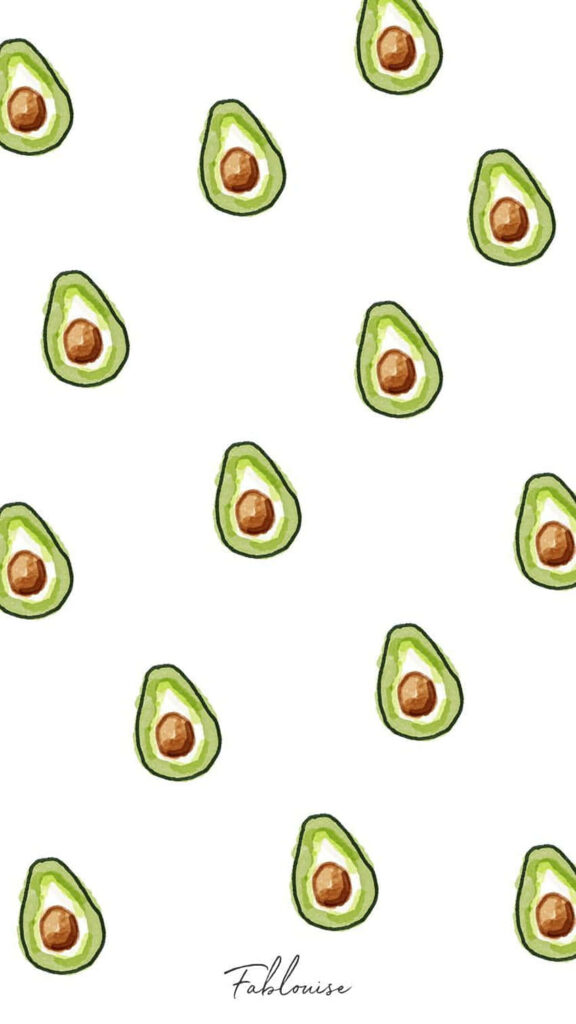 Captivating Avocado Artistry: Stunning iPhone Capture of Diagonal Patterns on White Canvas Wallpaper