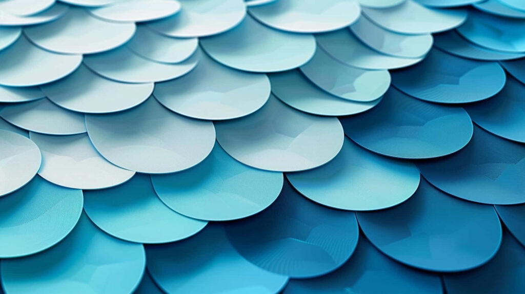 Artistic Blue Scale Wallpaper: Serene Aquatic Texture Background