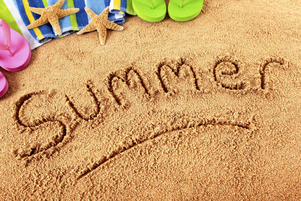 Mesmerizing Coastal Canvas: Vibrant Summer Sand - HD Artistic Wallpaper and Background