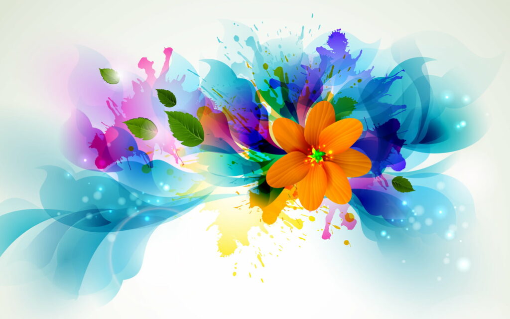 Blossoming Beauties: A Vibrant Vector Floral Masterpiece - Stunning HD Wallpaper Background