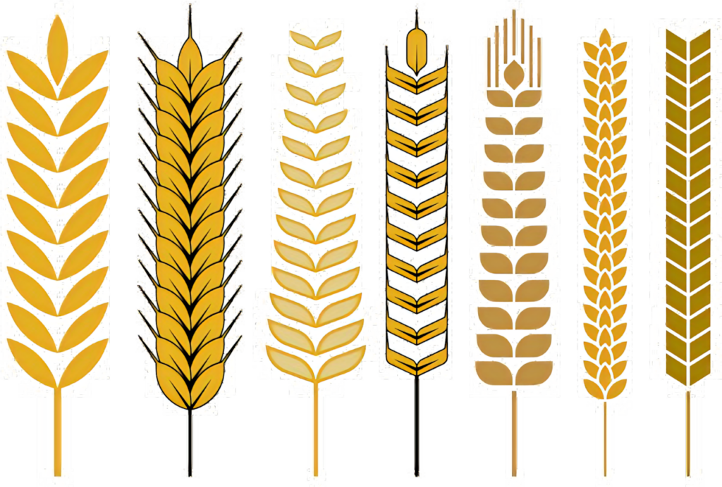 Wheat Ears Vector Wallpaper: Artistic Golden Background Design