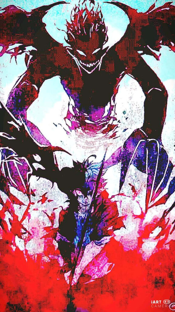 Unleashing the Power Within: Asta's Demonic Awakening in Black Clover Wallpaper