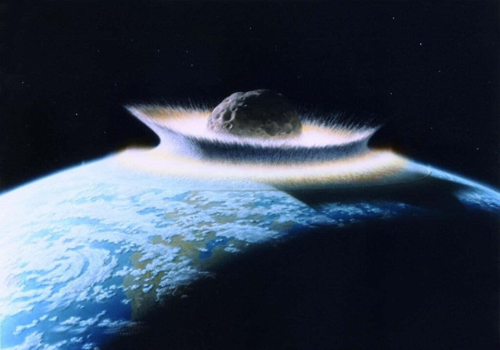 Asteroid Impact on Earth: Mesmerizing Space Wallpaper Background