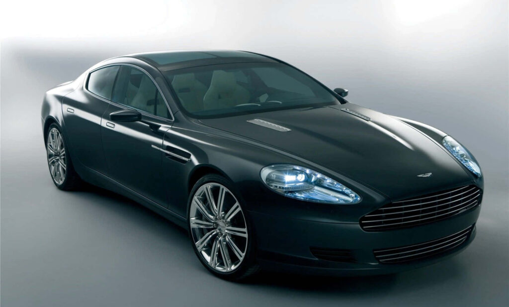 Aston Martin Rapide S luxury sports car in studio highlighting elegant design and power wallpaper