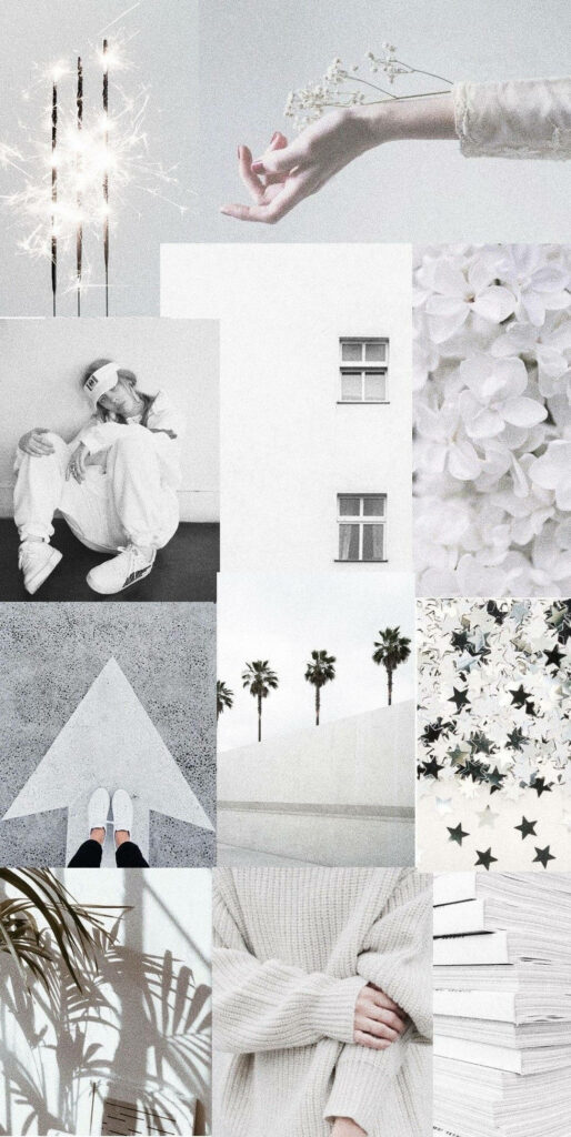 A Captivating Collection of Gray and White Aesthetic Photos: Perfect for Phone Backgrounds Wallpaper