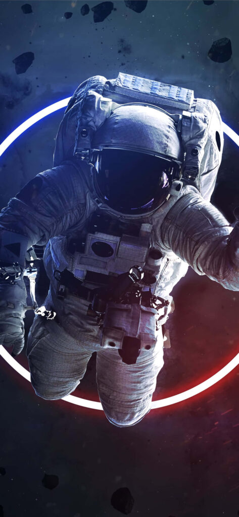 Astronaut Spacewalk Wallpaper: Earth & Glowing Design Inspiration
