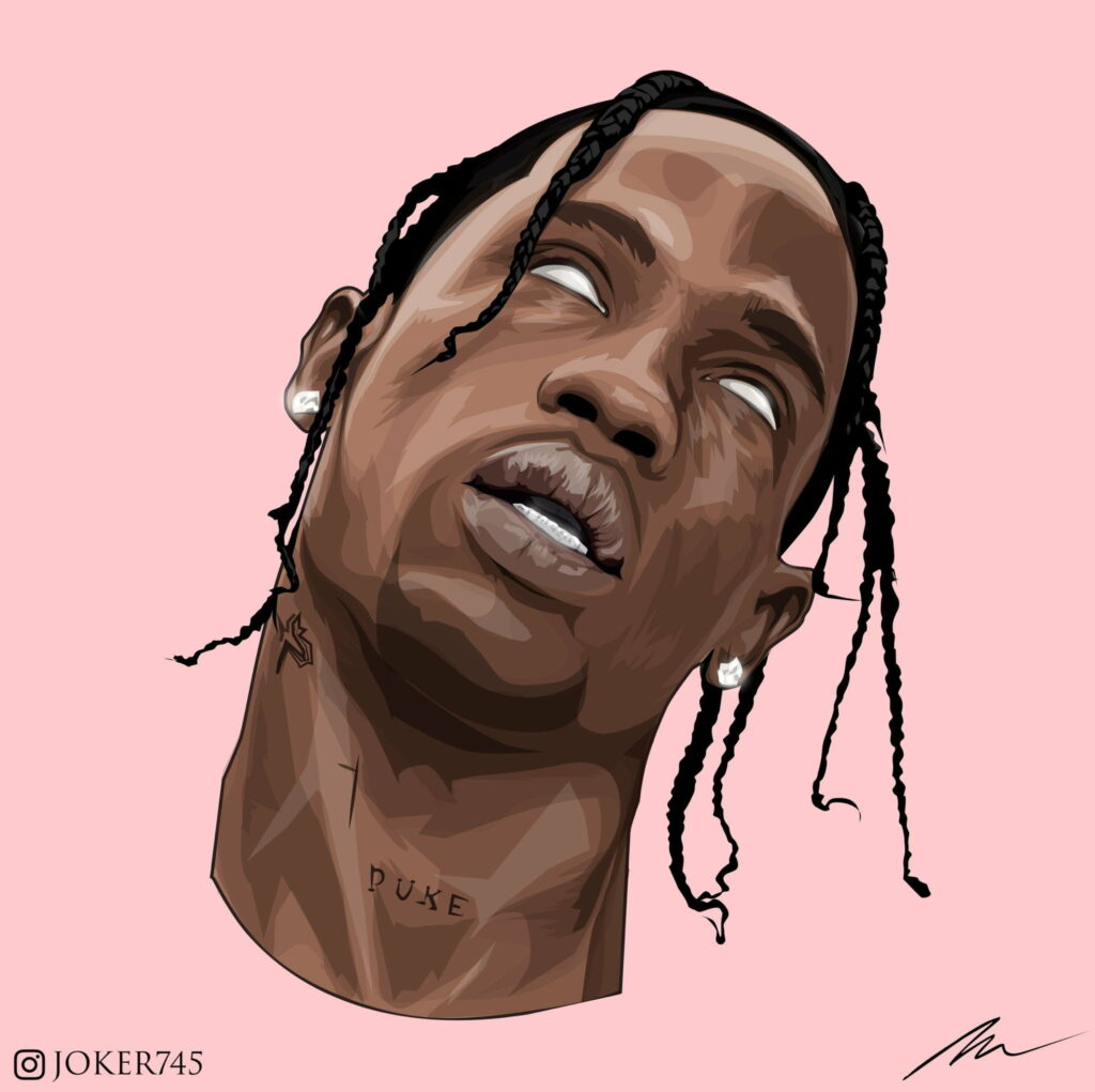 Travis Scott's Astroworld: A Skull Tattoo HD Wallpaper Masterpiece