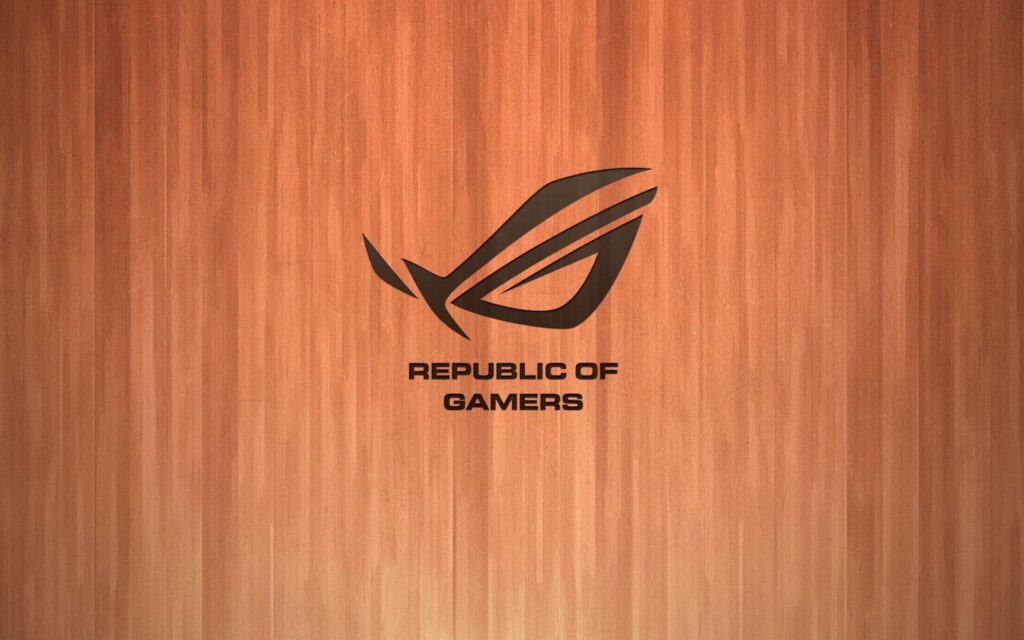 Asus ROG Wallpaper Showcasing Powerful Logo and Spectacular Republic of Gamers Background