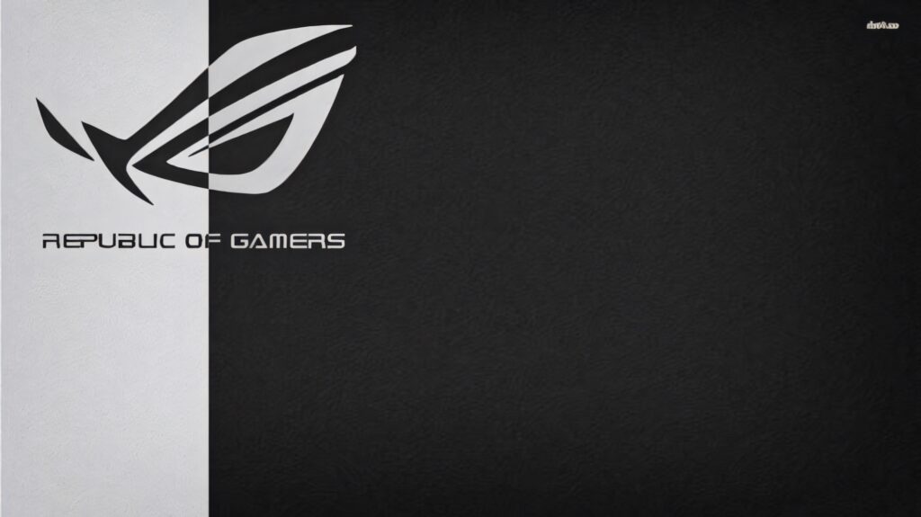 Black & White Asus ROG Wallpaper: Sleek Gaming Aesthetic Background