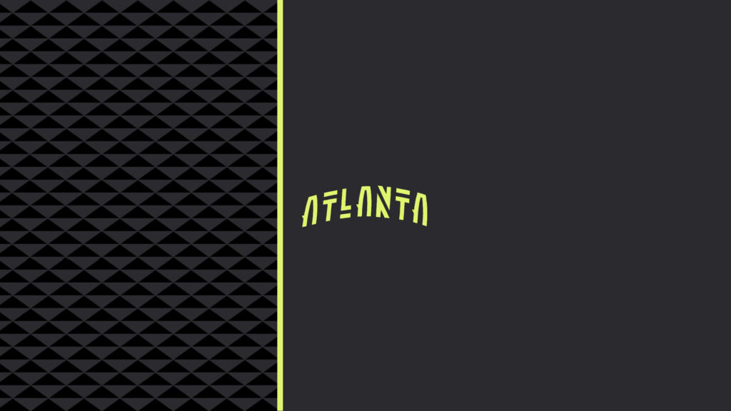 Atlanta Hawks wallpaper with modern textured green and gray background minimalist design