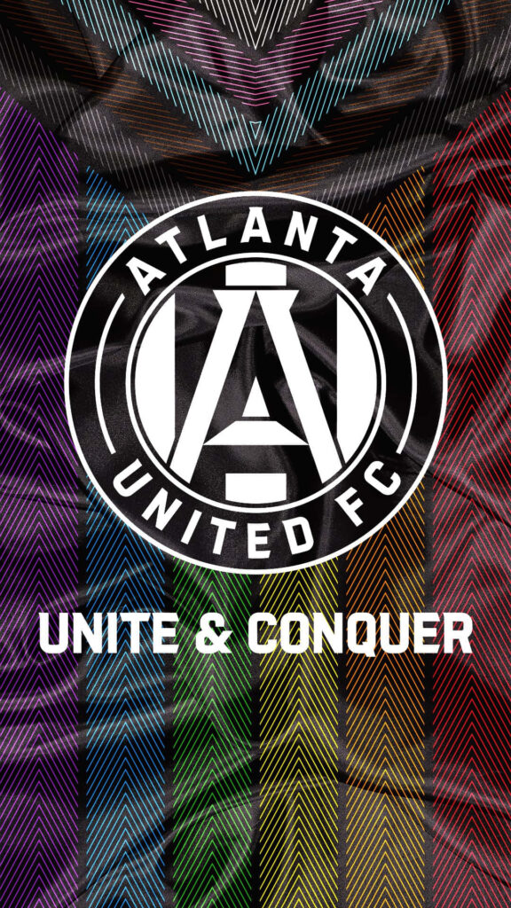 Atlanta United FC Unite & Conquer Wallpaper: Bold Logo & Patterns