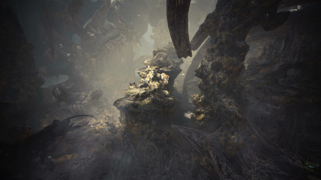 Intricate Rocky Cave Wallpaper - Atmospheric Fantasy Background