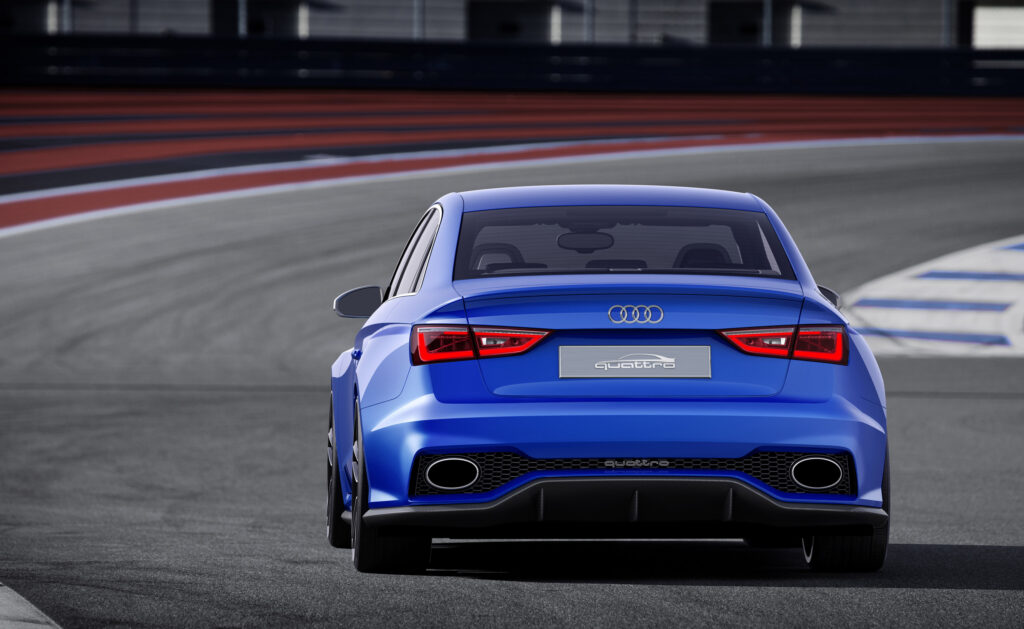 Audi A3 Clubsport Quattro Concept Wallpaper: Sleek Blue Racing Design