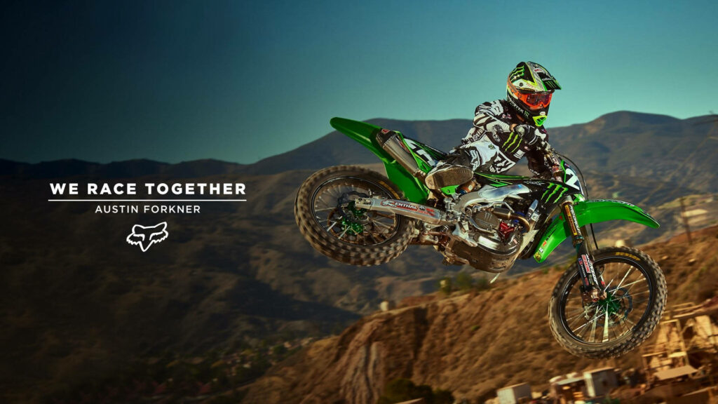 Austin Forkner Mid-Air Stunt Wallpaper | Motocross Passion