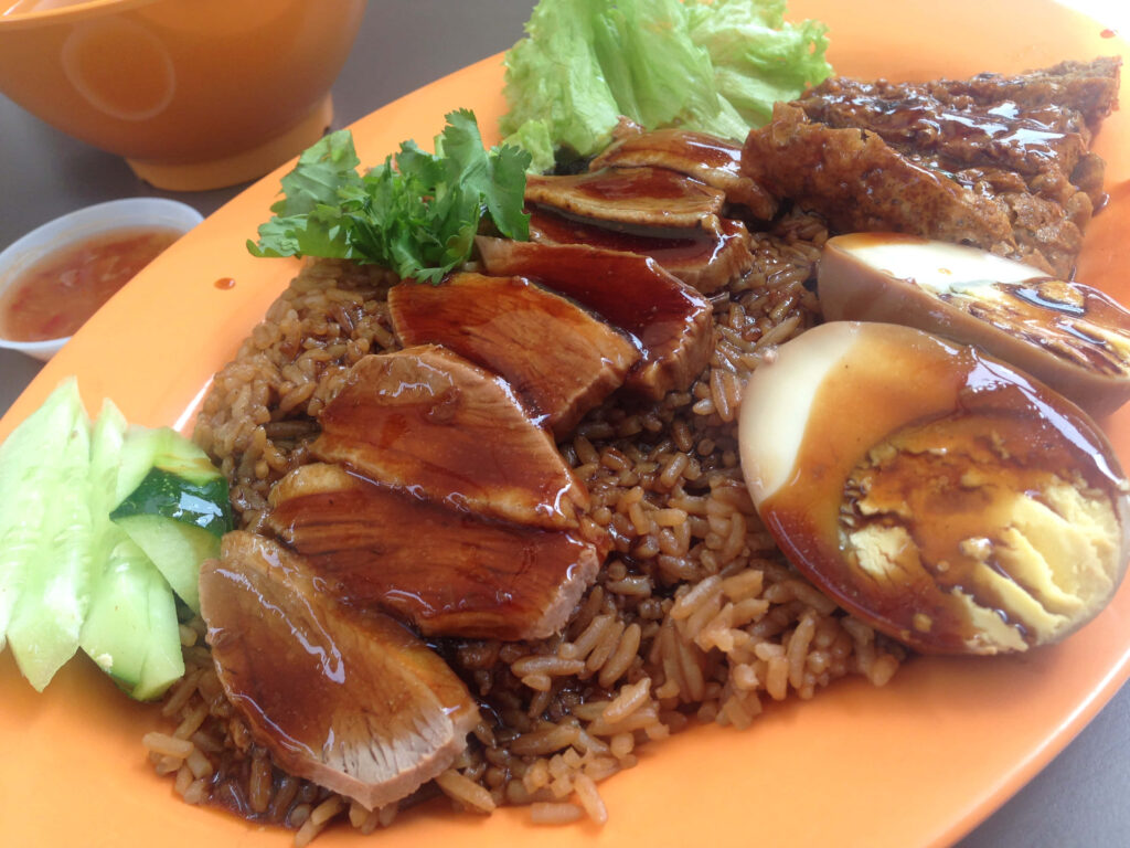 Authentic Cheok Kee Boneless Braised Duck Rice Close-Up Wallpaper
