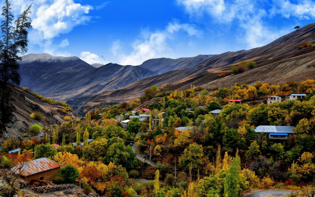 Nature's Masterpiece: Captivating Autumn Landscape in High-Definition Wallpaper
