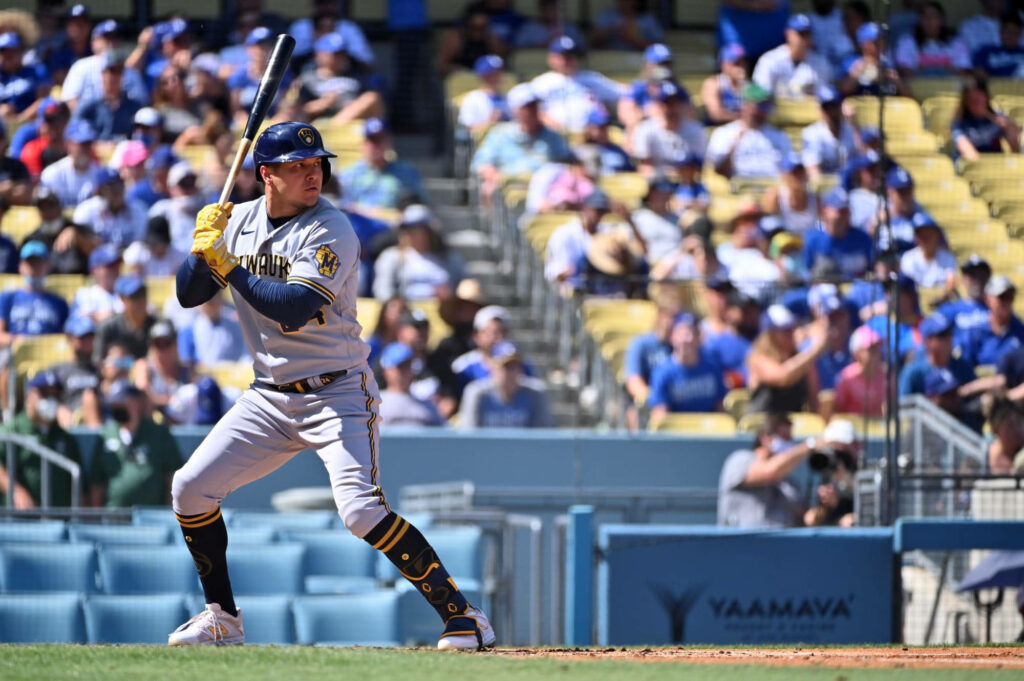 Avisail Garcia ready to swing bat in intense baseball game action wallpaper background
