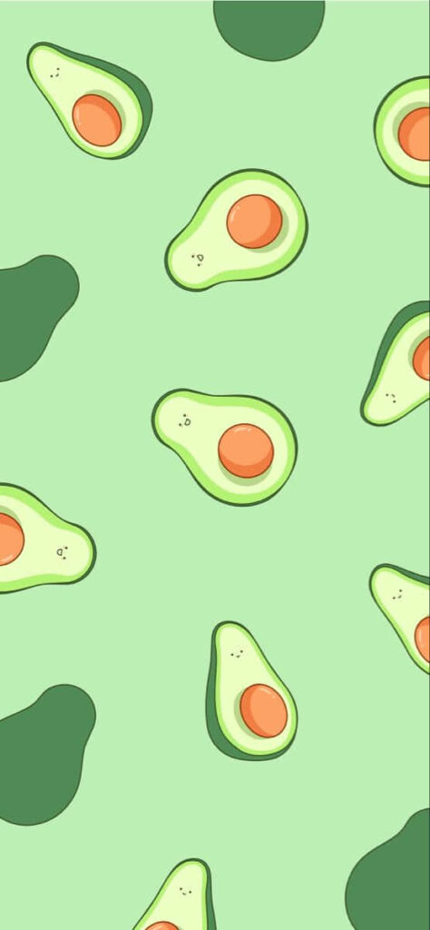 Refreshing Green: Avocado-Themed Iphone Background Elevation - In High Resolution (555 X 1200) Wallpaper
