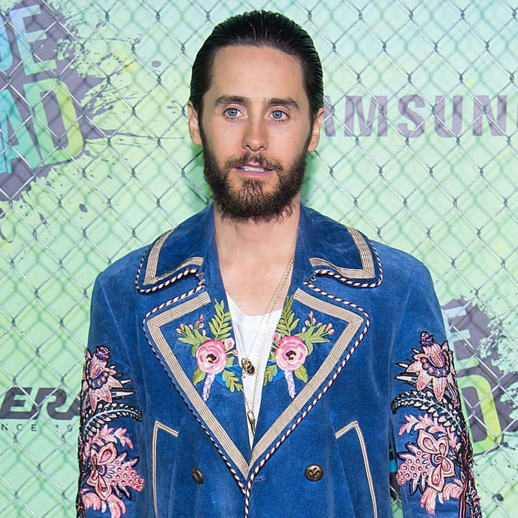 Jared Leto: Award-Winning Actor in Stylish Floral Jacket Wallpaper