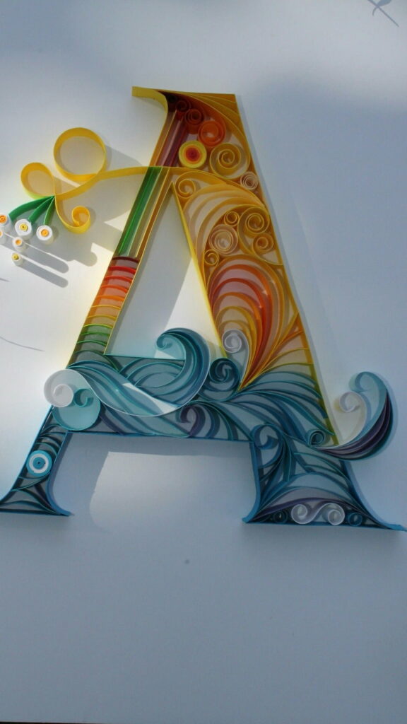 Abstract A: Vibrant Alphabet Harmony in HD Phone Wallpaper