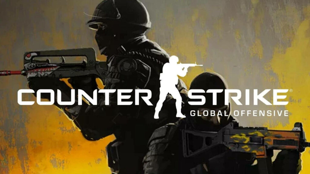 CS:GO Heroes Unleash Firepower amidst Vibrant Splatters Wallpaper
