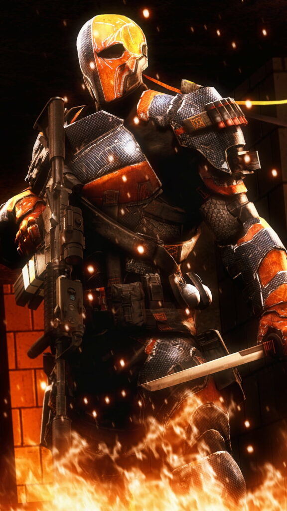 Deadly Cool: A HD Wallpaper of Deathstroke for DC Fans!
