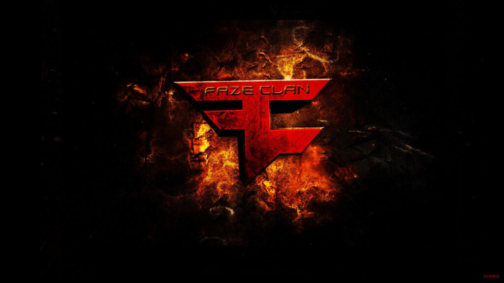 Awesome FaZe Clan Logo Wallpaper: Fire & Intensity Background