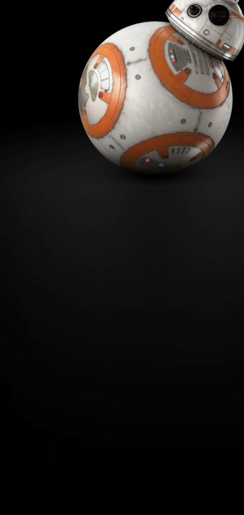BB-8 Minimalist Wallpaper for Samsung S10 - Sci-Fi Droid Design