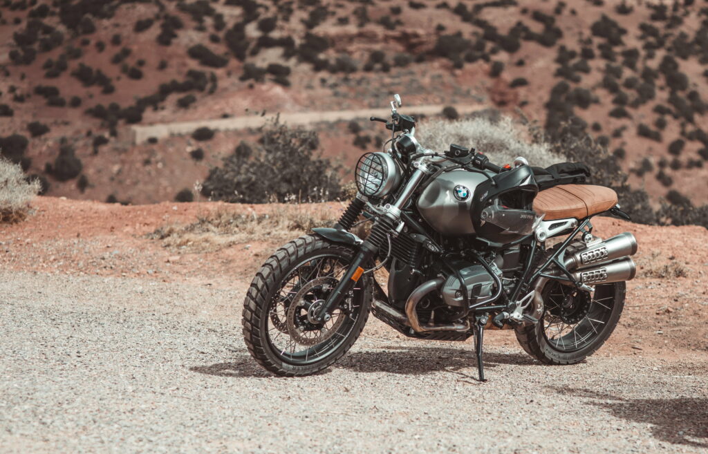 BMW Motorcycle: Dynamic Side Profile Unleashed on 5K Wallpaper