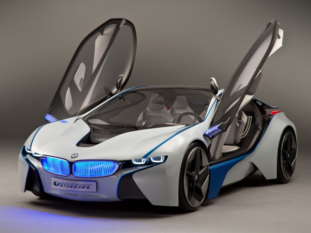 Futuristic BMW Vision EfficientDynamics Concept Car Wallpaper
