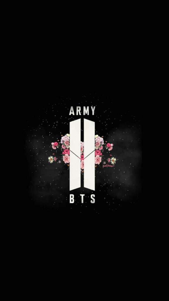 BTS Army Emblem Glistening amidst Celestial Surroundings – Stellar BTS Galaxy Background Image Wallpaper