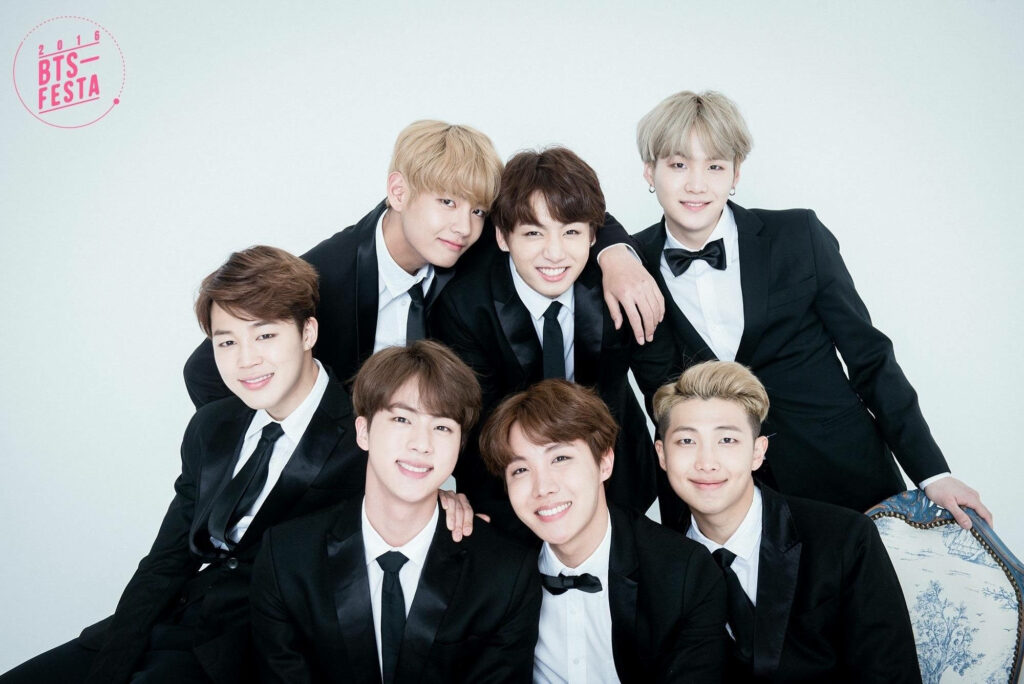 BTS Reigns Supreme: A Stunning Wallpaper of the Global K-Pop Sensation