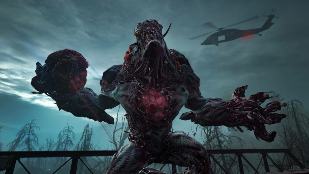 Menacing Ogre Encounter amidst Enchanted Forest: Back 4 Blood Disturbed Gameplay Wallpaper