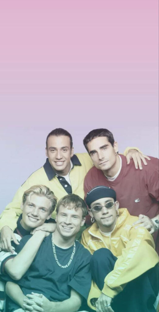 Backstreet Boys group photo with Nick Carter Howie Dorough AJ McLean Brian Littrell Kevin Richardson Wallpaper
