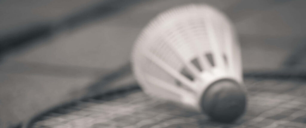 Badminton Shuttlecock Monochrome Blur Background Wallpaper