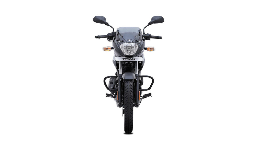 Stylish Bajaj Pulsar 150 Motorcycle Wallpaper - Front View Design