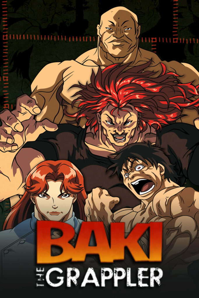 Baki Hanma intense portraits with fierce fighters from Baki The Grappler wallpaper background
