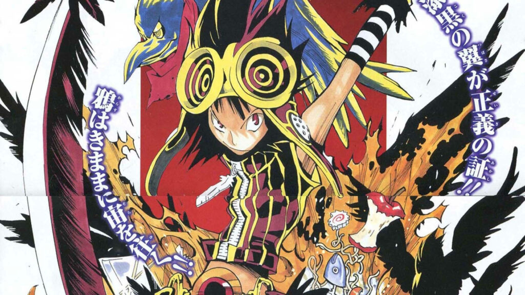 Bakuman anime wallpaper featuring Crow striking dynamic pose with vibrant colors and effects