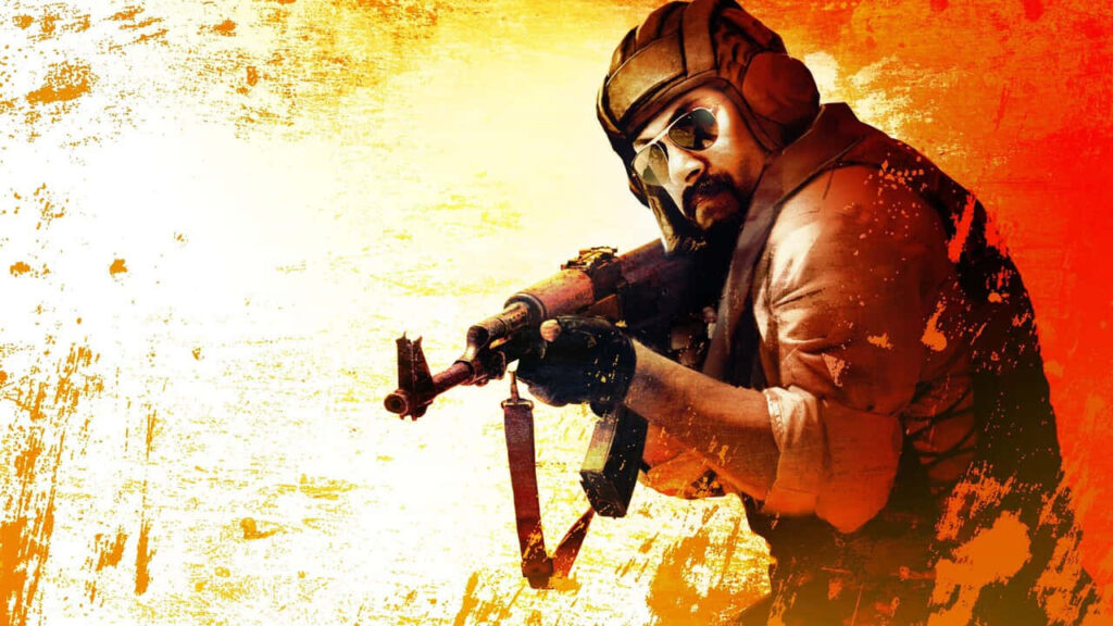 Breathtaking Counter-Strike Global Offensive Wallpaper: Balkan Terrorist in Vibrant Orange Setting