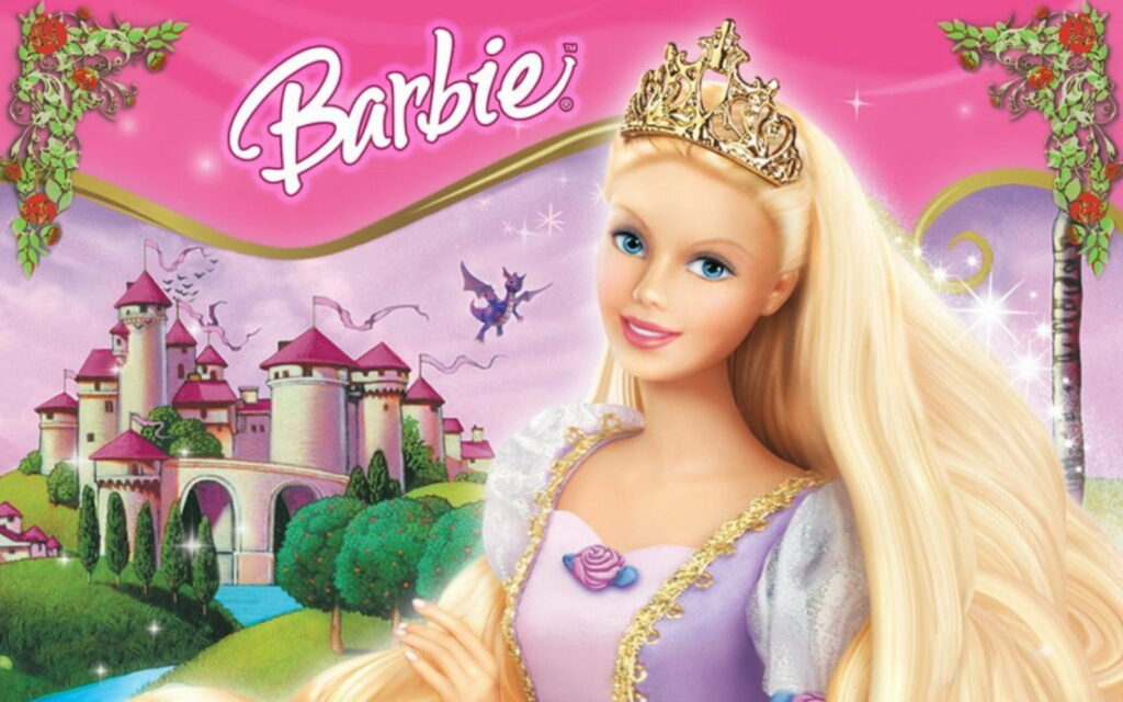 Enchanting Barbie: An Animated Fairytale Adventure in Rapunzel's World - Stunning HD Wallpaper Background!