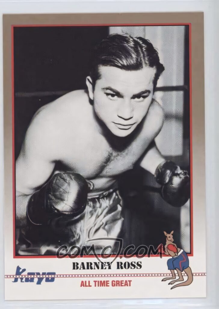 Barney Ross legendary boxer classic fighting stance intense focus boxing wallpaper background