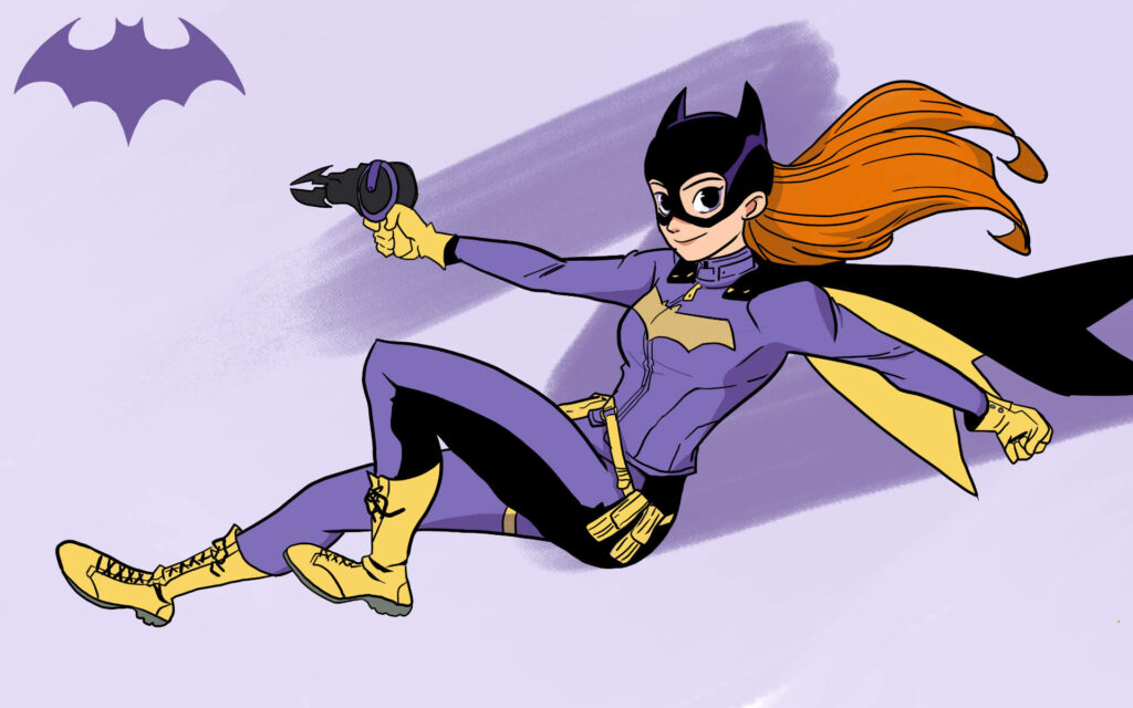 Batgirl Takes the Spotlight: Barbara Gordon's Vibrant Animated Adventure in the Batman Universe Wallpaper