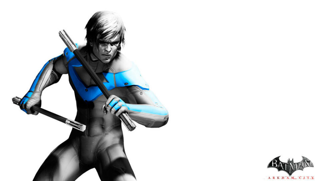 Batman Arkham City Character with Stun Baton - Dynamic Wallpaper