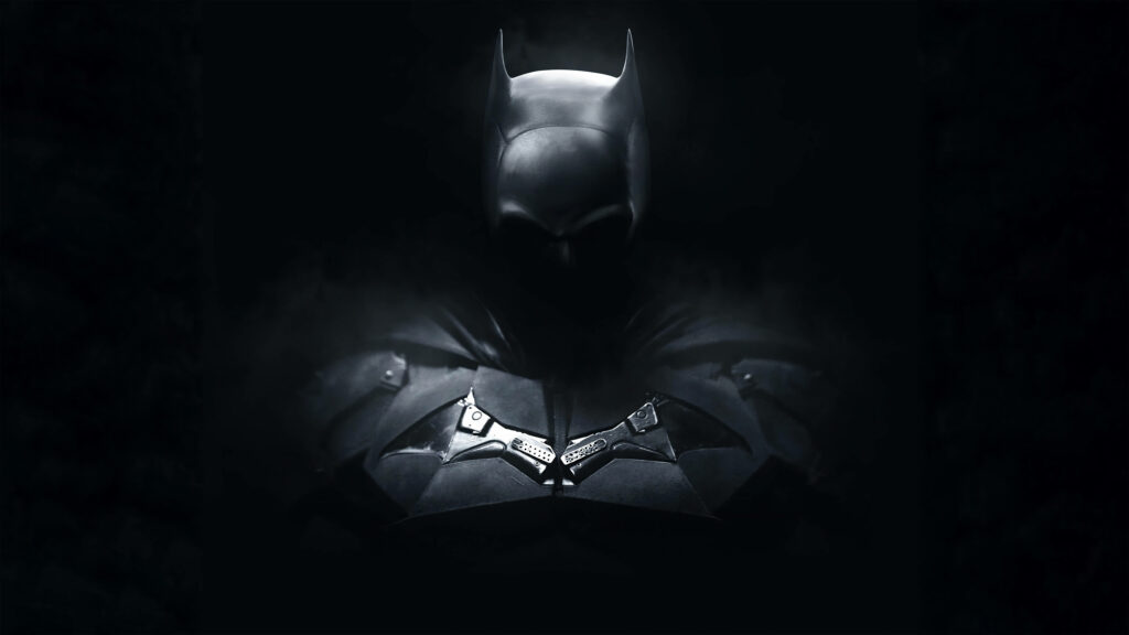 Batman Silhouette Wallpaper: Dark Knight Icon Against Mysterious Background