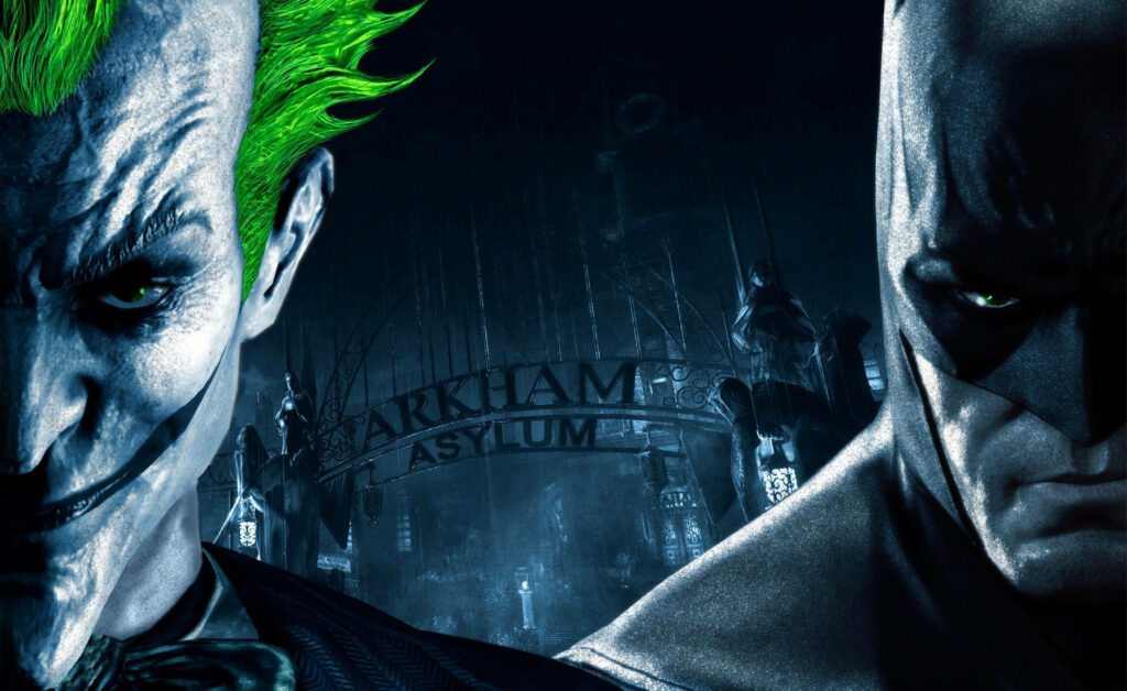 Batman vs Joker: Dark 4K Arkham City Rivalry Wallpaper