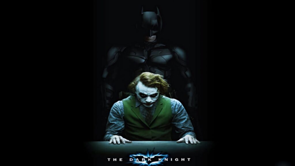 Batman vs. Joker: Tense Interrogation Scene - Dark Knight Wallpaper