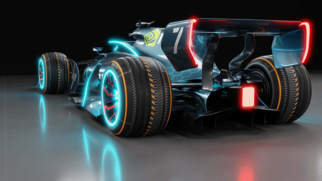 Batmobile Showdown: Illuminated Darkness on a Gleaming Stage Wallpaper